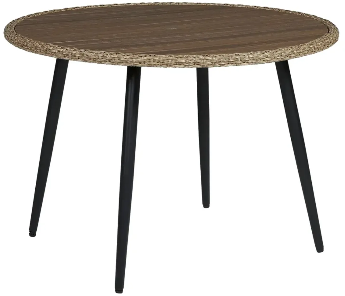 Amaris - Round Dining Table - Brown / Black