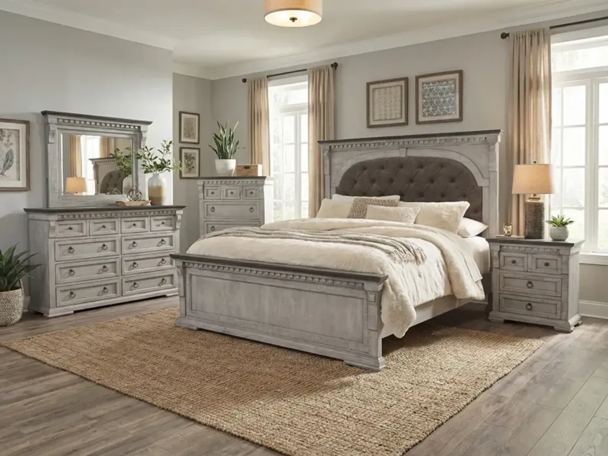 Alamo 6 Piece Weathered Gray Bedroom Set