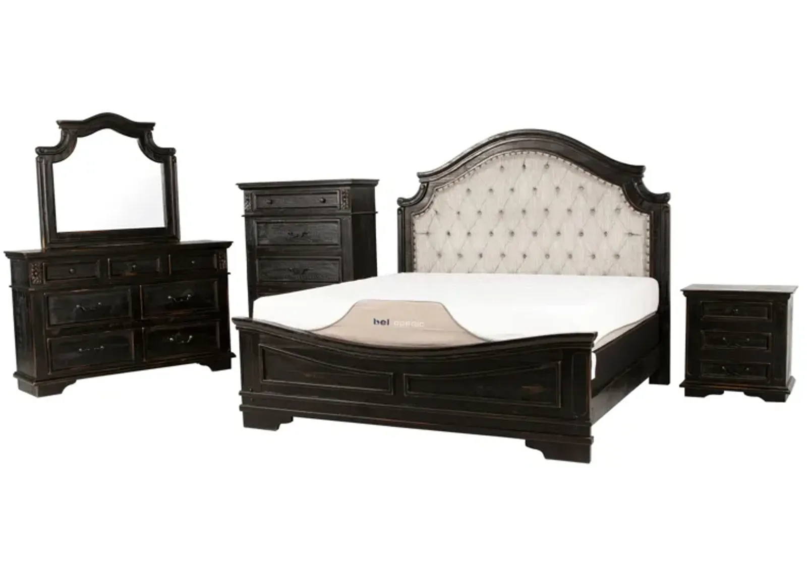 MAGNOLIA 6 PIECE KING BEDROOM SET