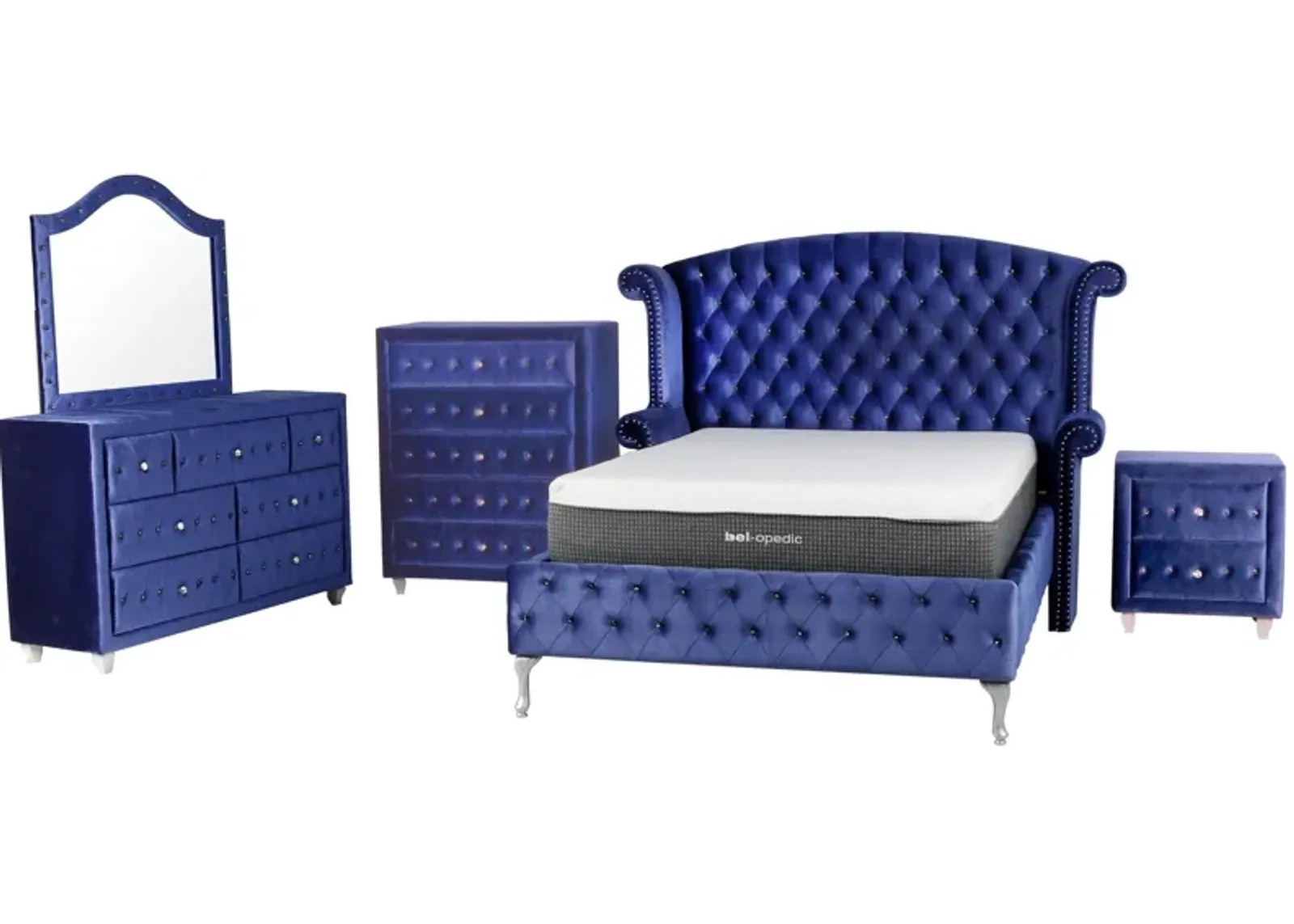 6 PIECE KING BEDROOM SET