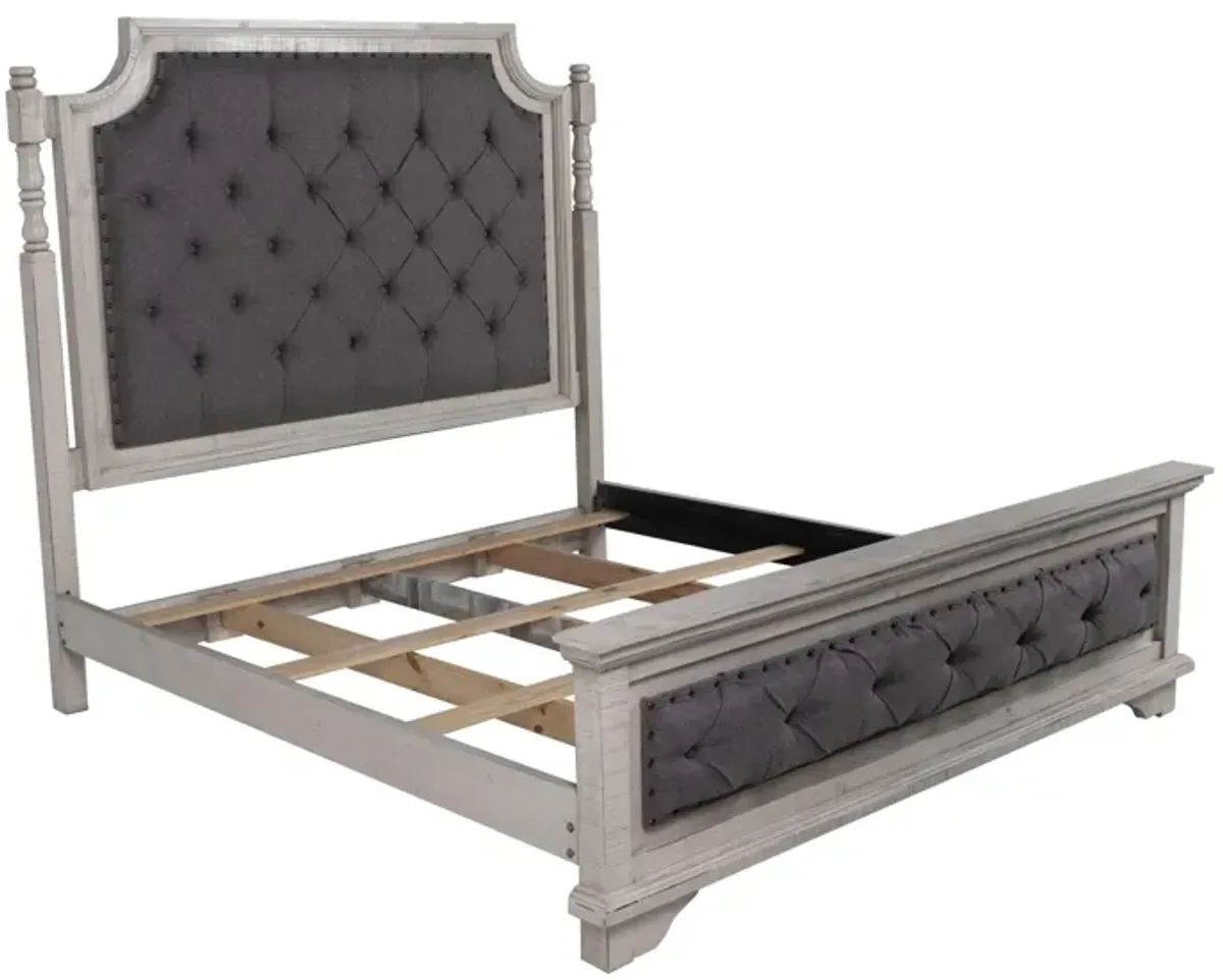 Charles-Nero White 6 PIECE QUEEN BEDROOM SET