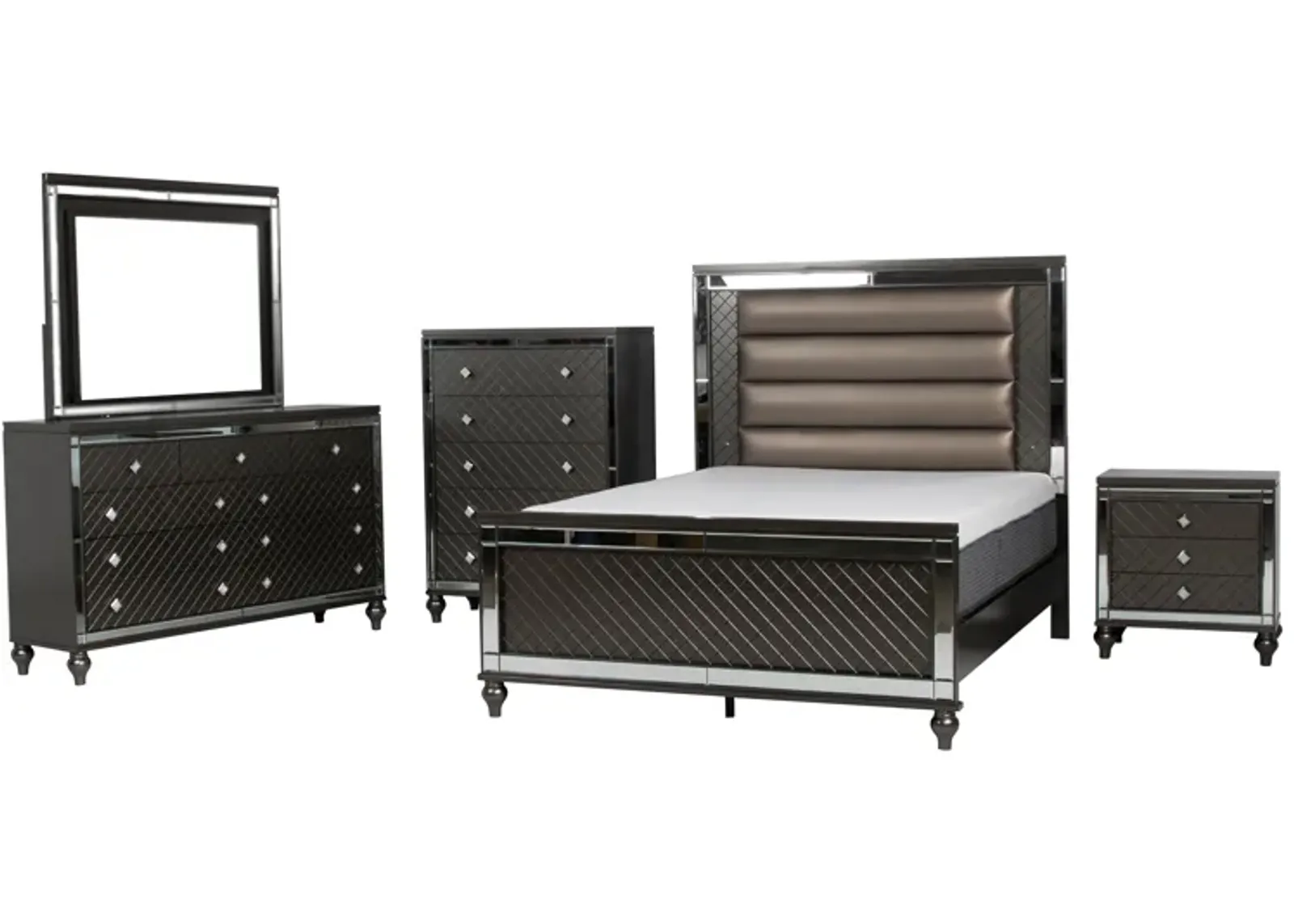 6 PIECE KING BEDROOM SET