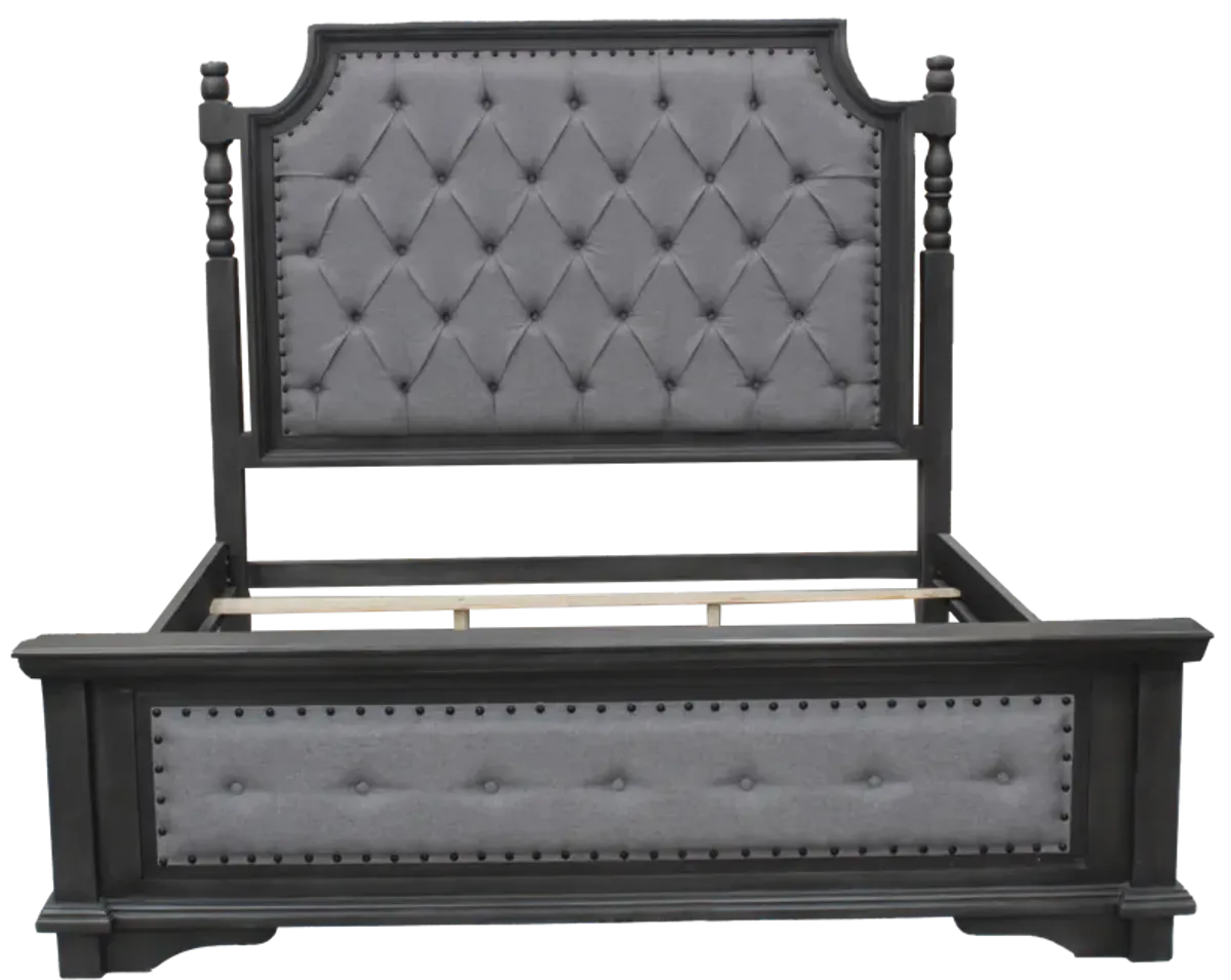 CHARLES-GREY 6 PIECE KING BEDROOM SET