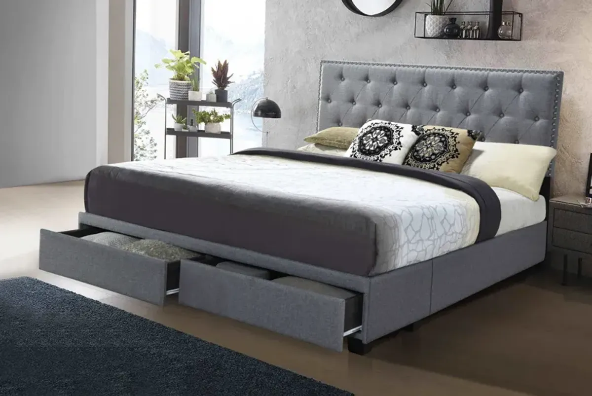 3 Piece Upholstered Storage Bed