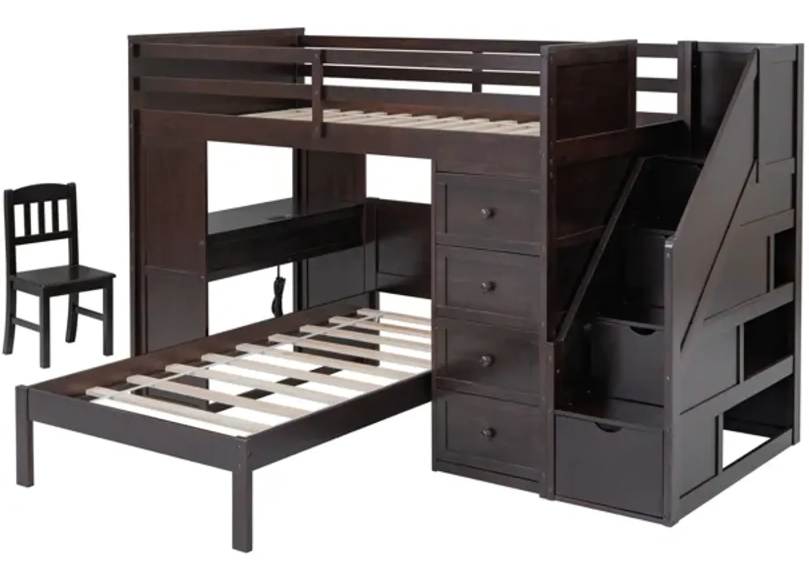 4 PIECE TWIN BUNK BED SET