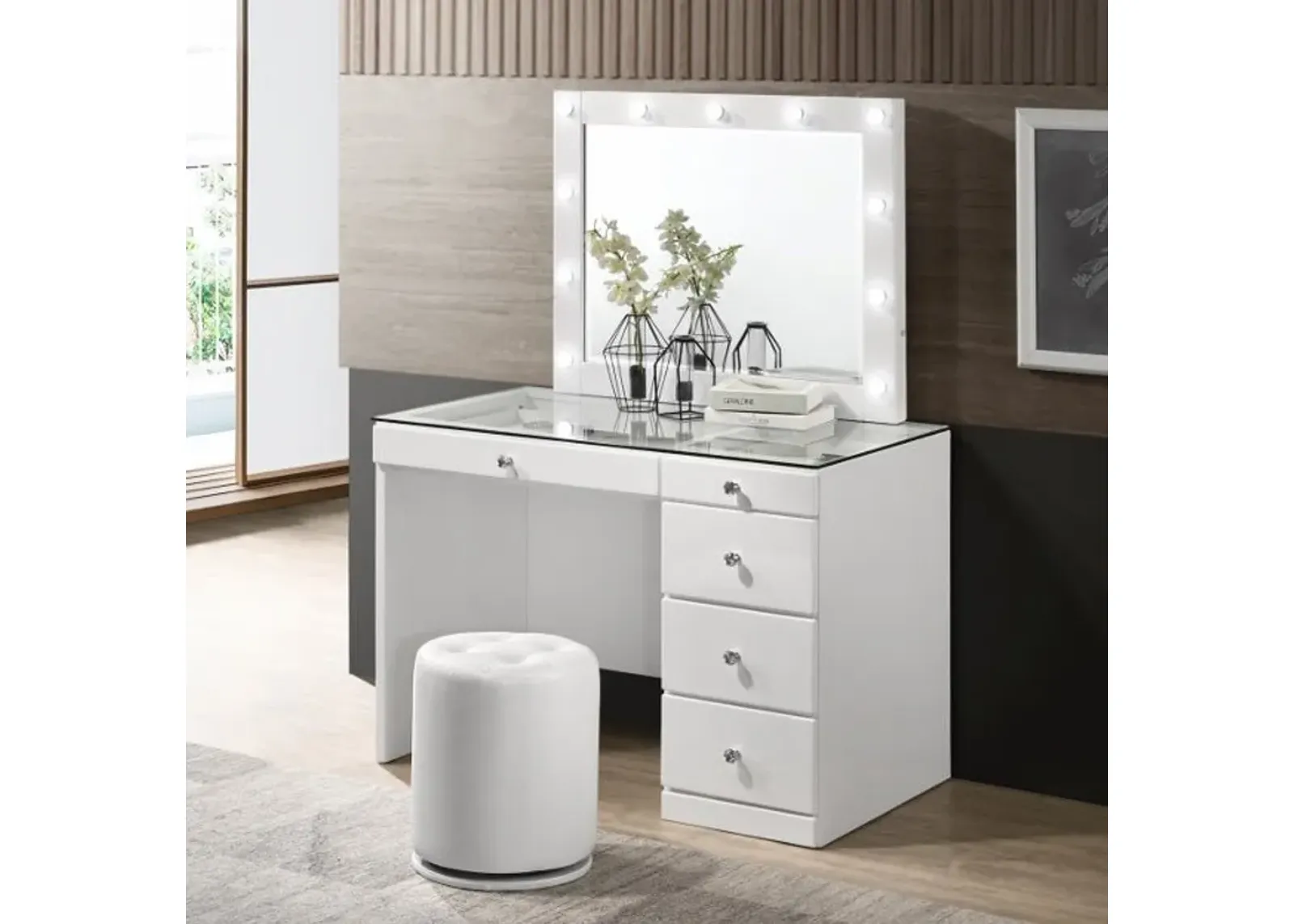 Morgan 3-Piece Vanity Set in White