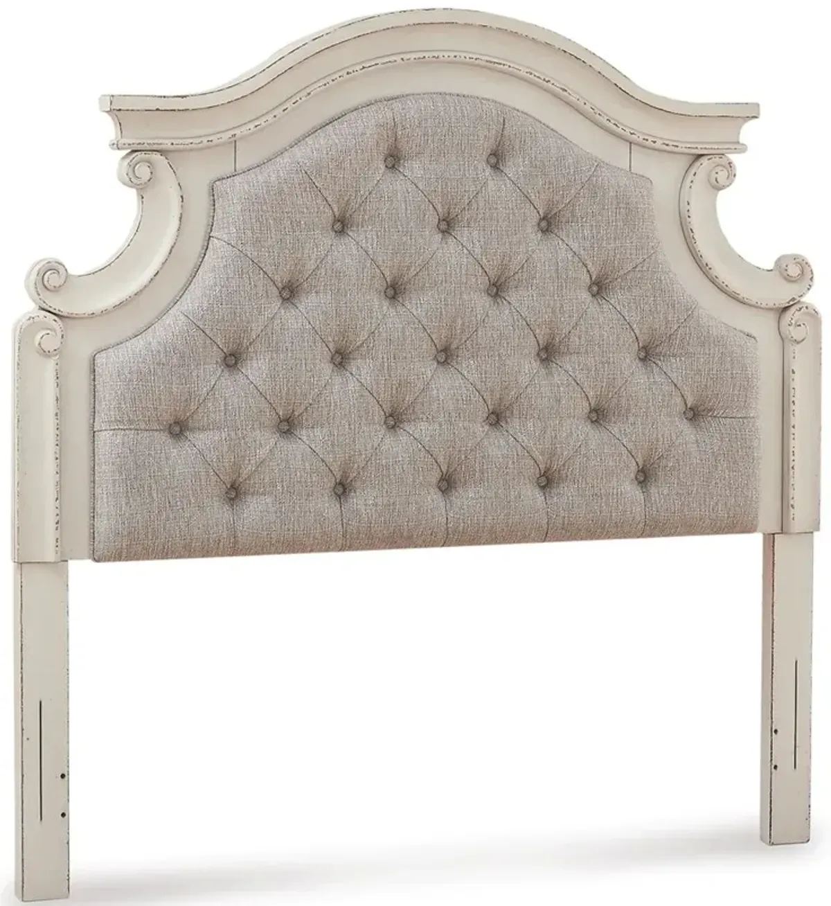 Realyn - Chipped White - Full Uph Panel Headboard