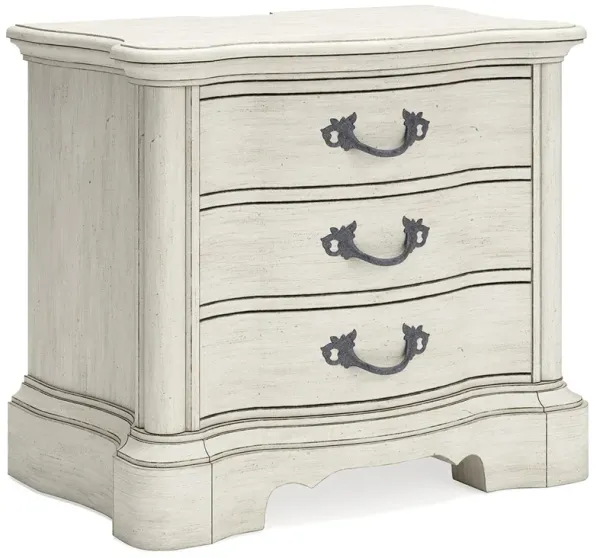 Arlendyne - Three Drawer Night Stand - Antique White