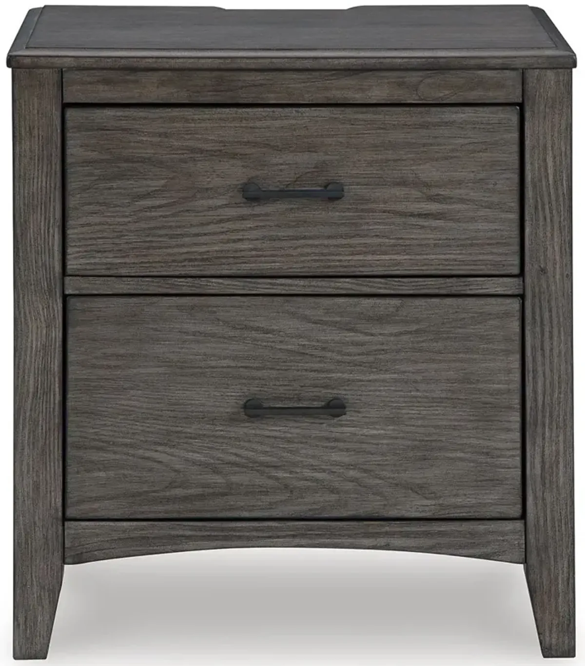 Montillan - Grayish Brown - Two Drawer Night Stand