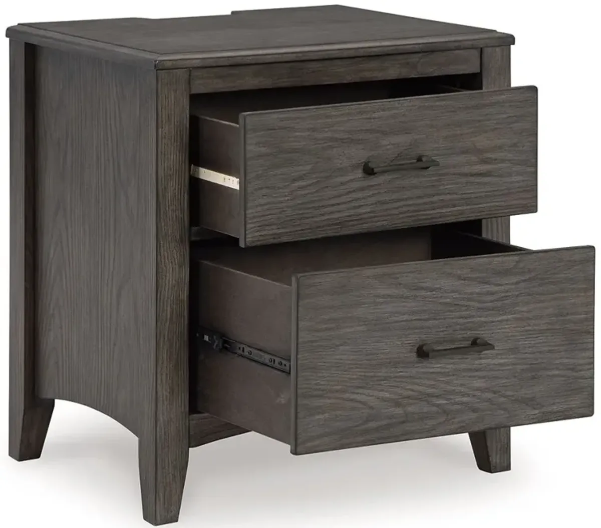 Montillan - Grayish Brown - Two Drawer Night Stand