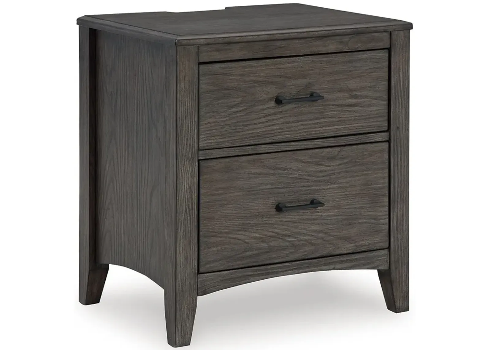 Montillan - Grayish Brown - Two Drawer Night Stand