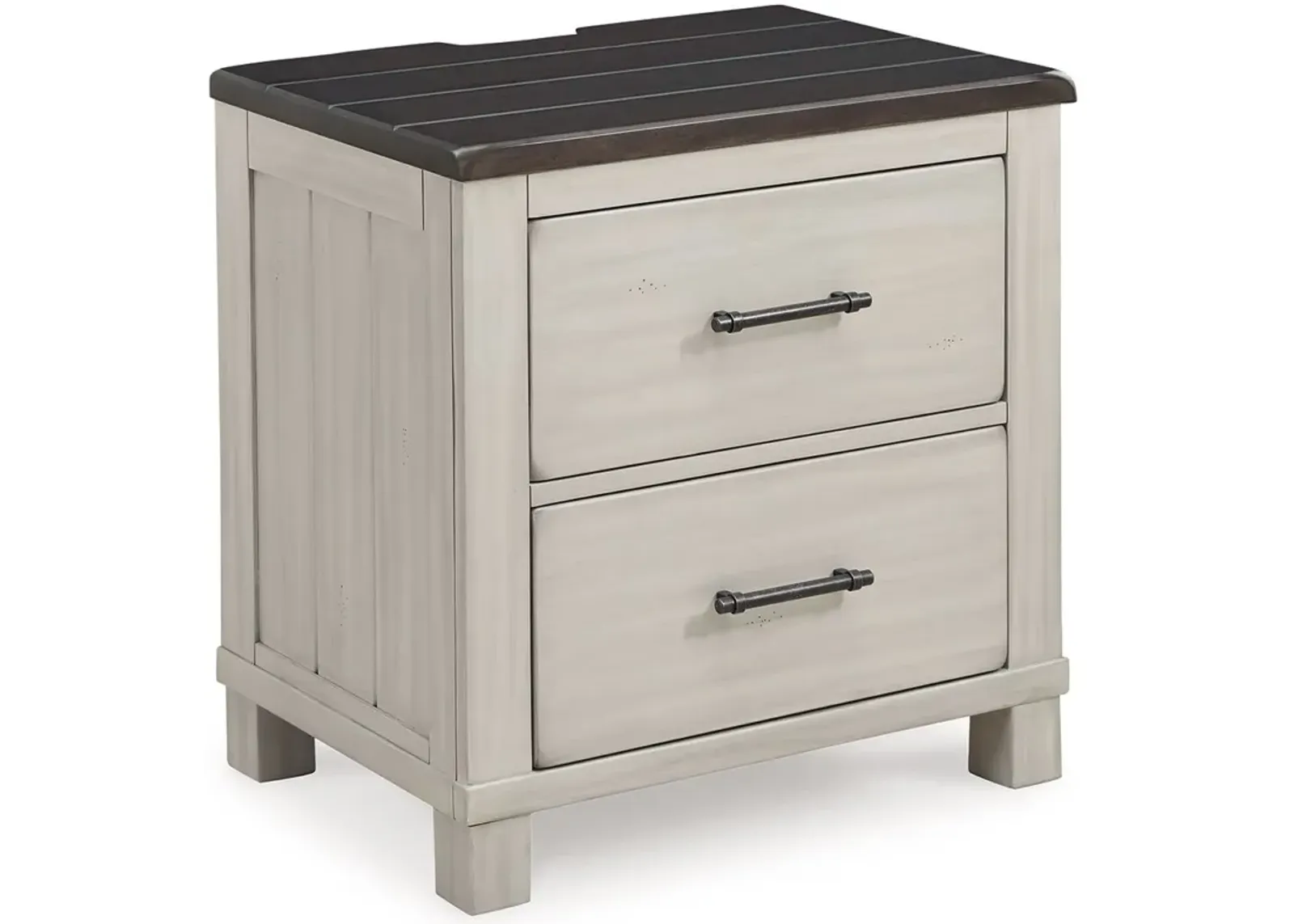 Darborn - Gray / Brown - Two Drawer Night Stand