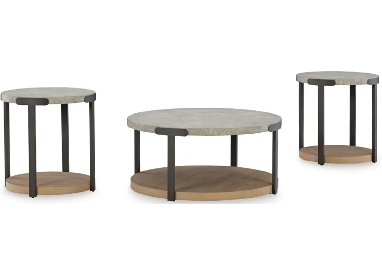 Darthurst - Light Brown - Occasional Table Set (Set of 3)