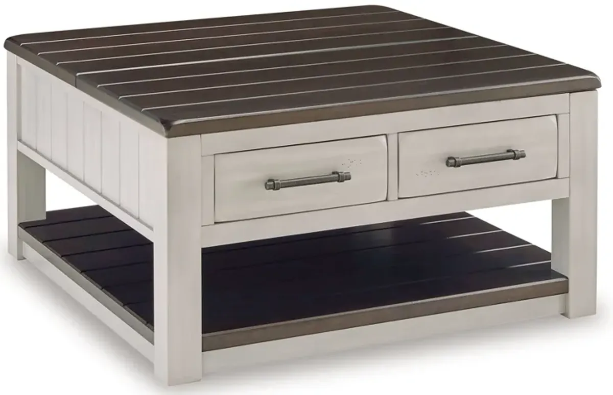 Darborn - Lift Top Cocktail Table - Gray / Brown