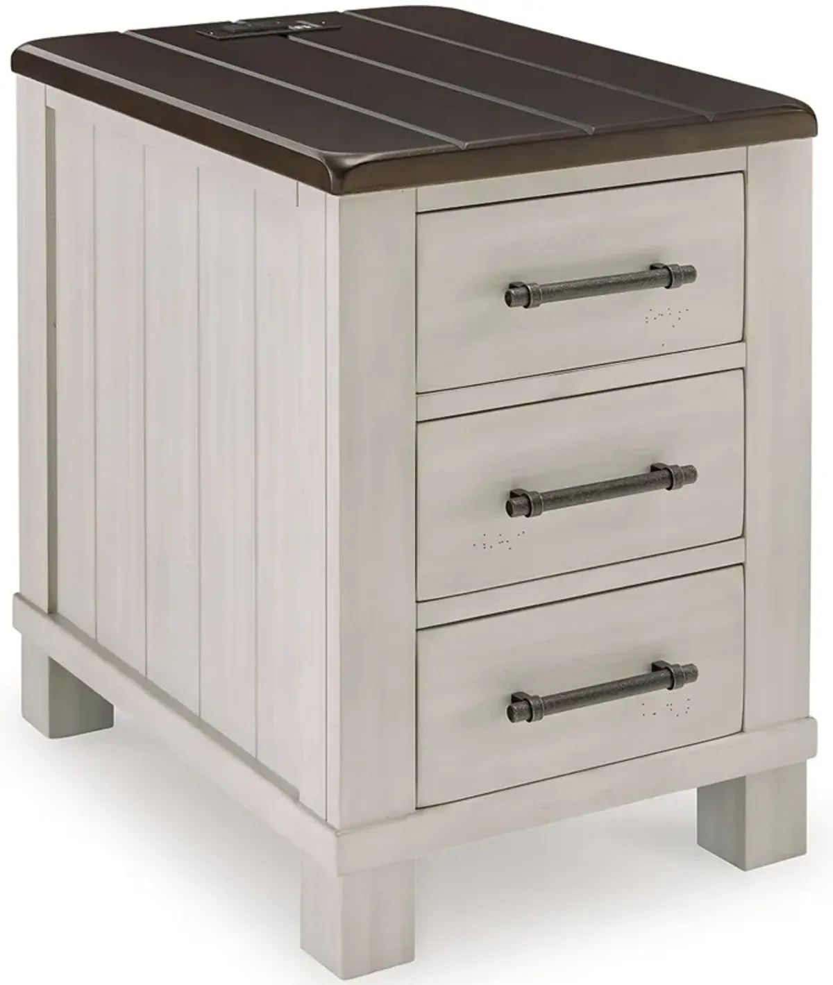 Darborn - Chair Side End Table - Gray / Brown