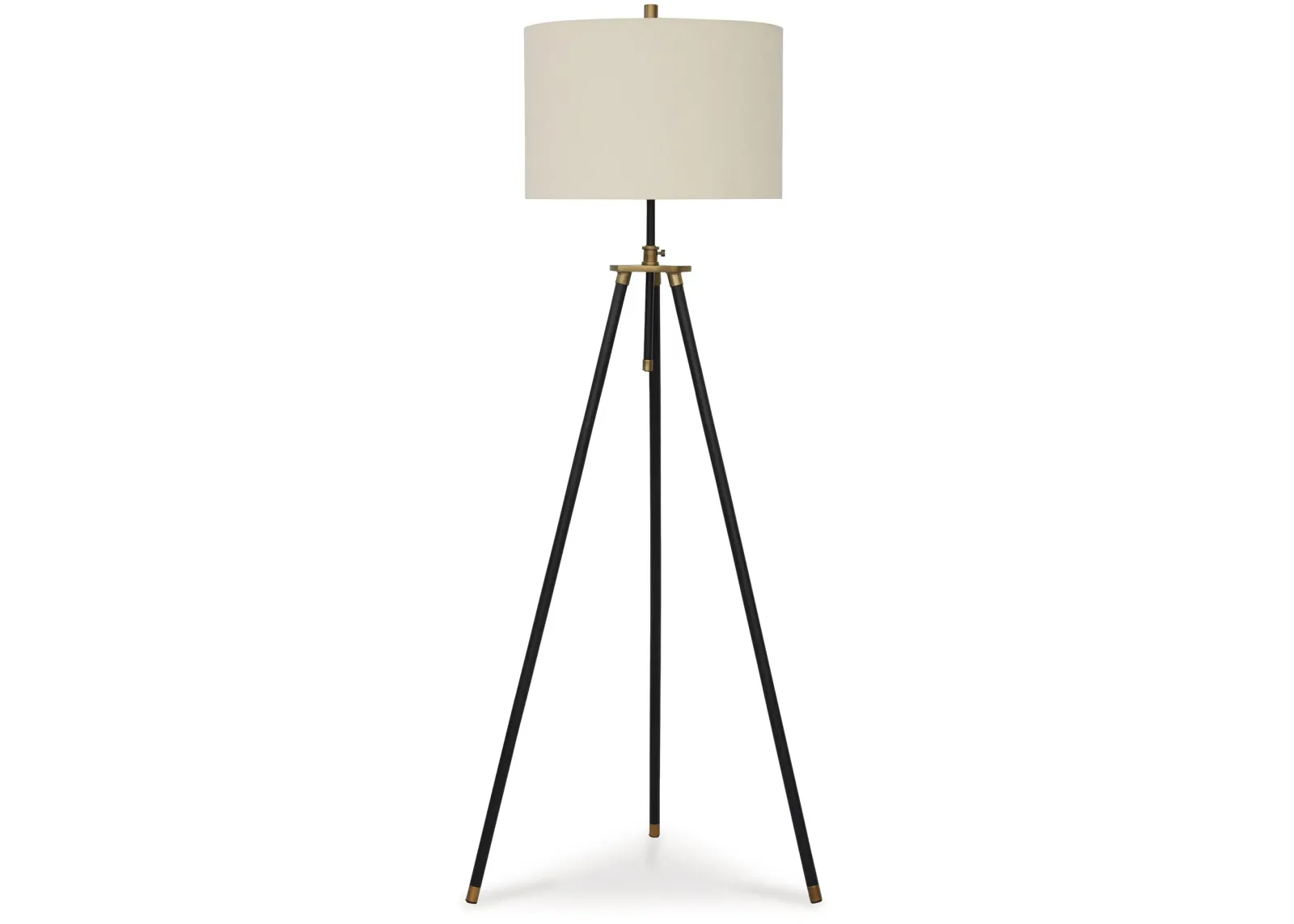 Cashner - Black / Gold Finish - Metal Floor Lamp