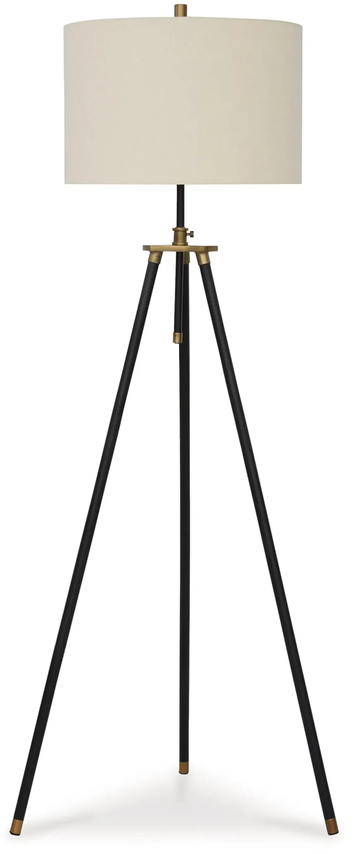 Cashner - Black / Gold Finish - Metal Floor Lamp