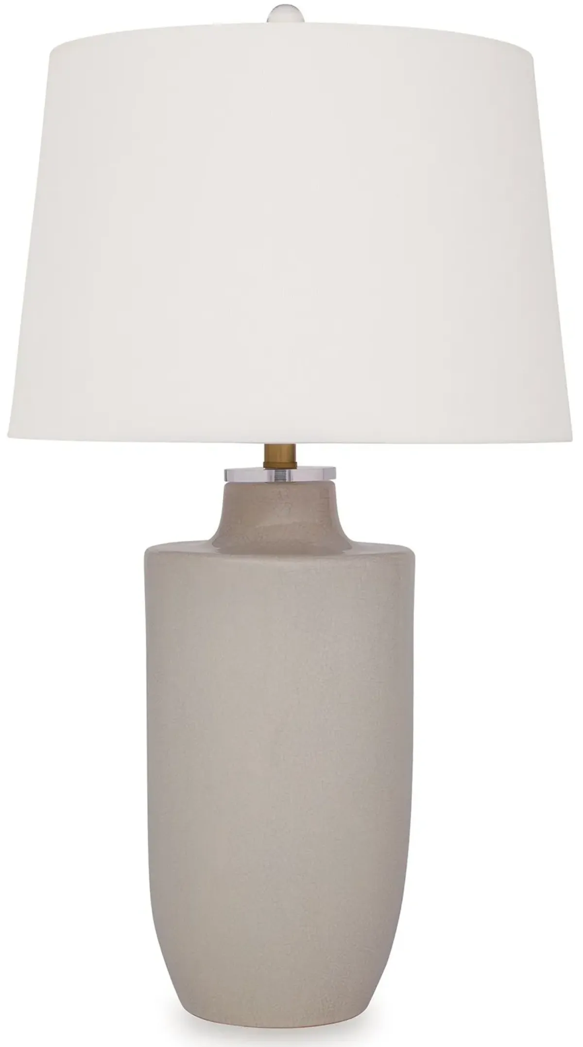 Cylener - Off White - Ceramic Table Lamp