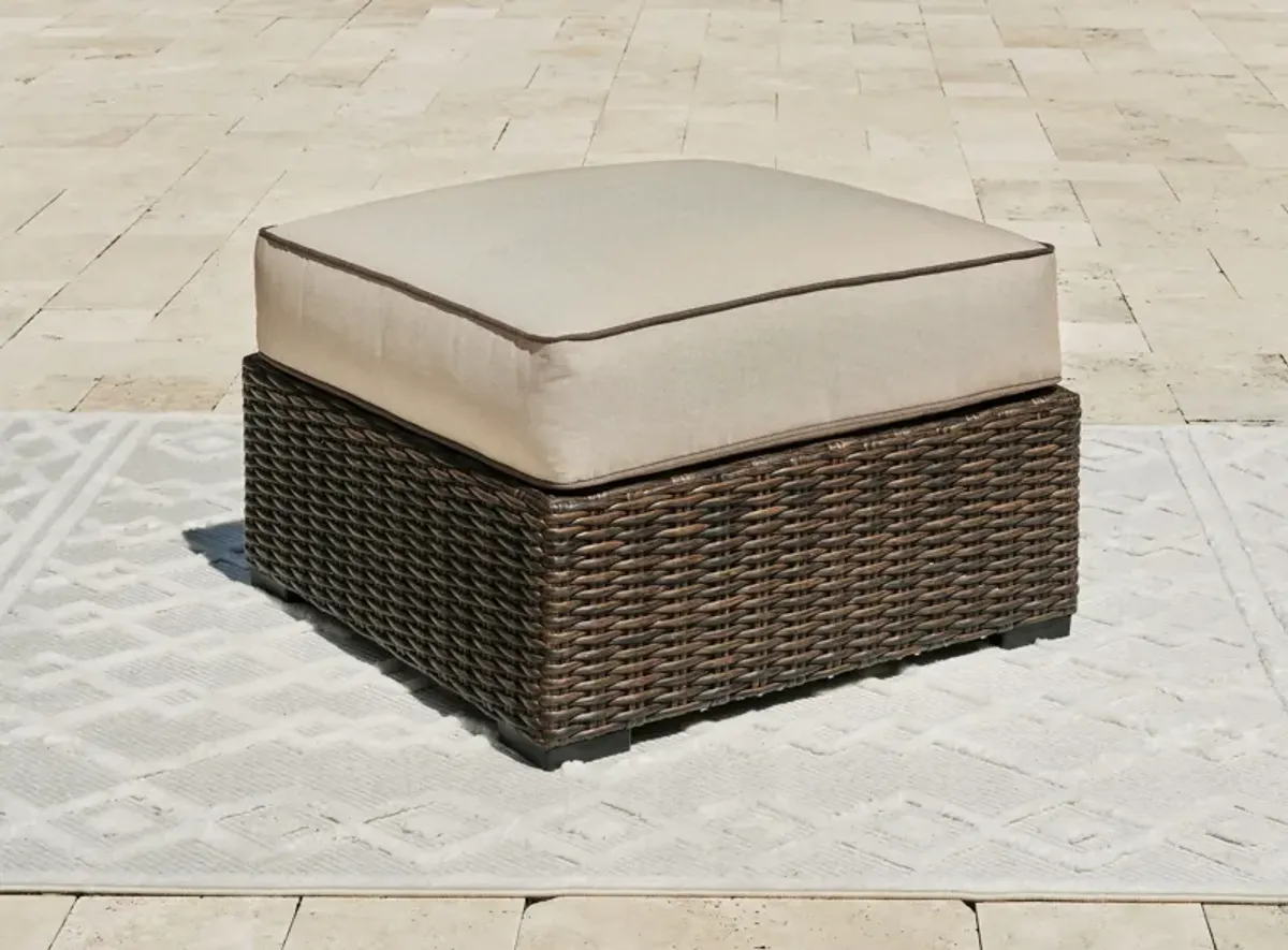 Coastline Bay - Brown - Ottoman With Cushion