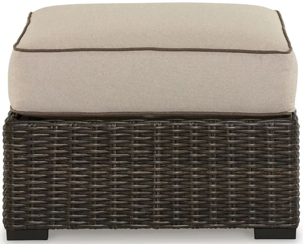 Coastline Bay - Brown - Ottoman With Cushion