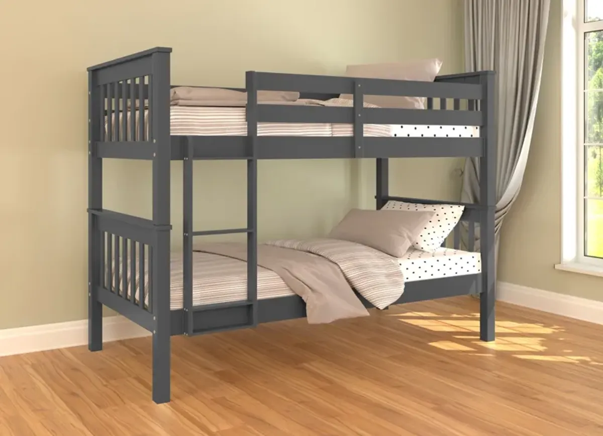 TWIN OVER TWIN BUNK BED