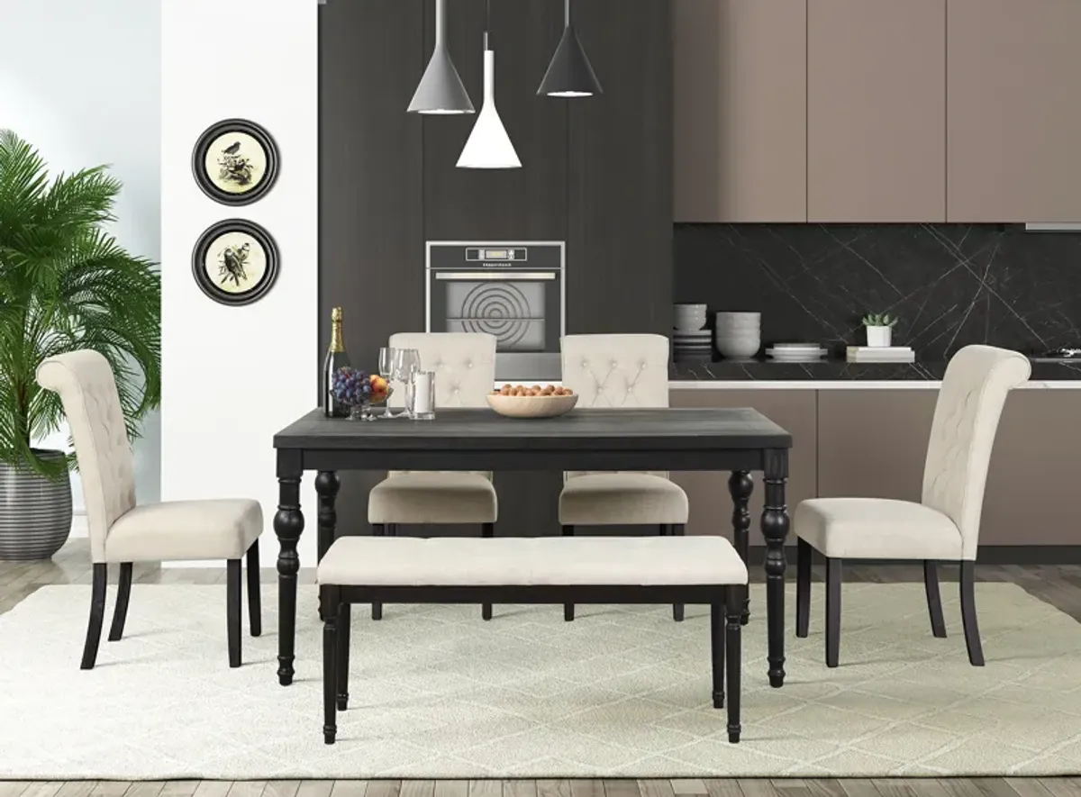 6 PIECE DINING ROOM SET