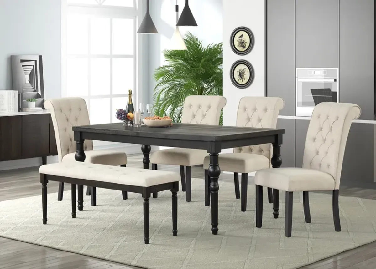 6 PIECE DINING ROOM SET