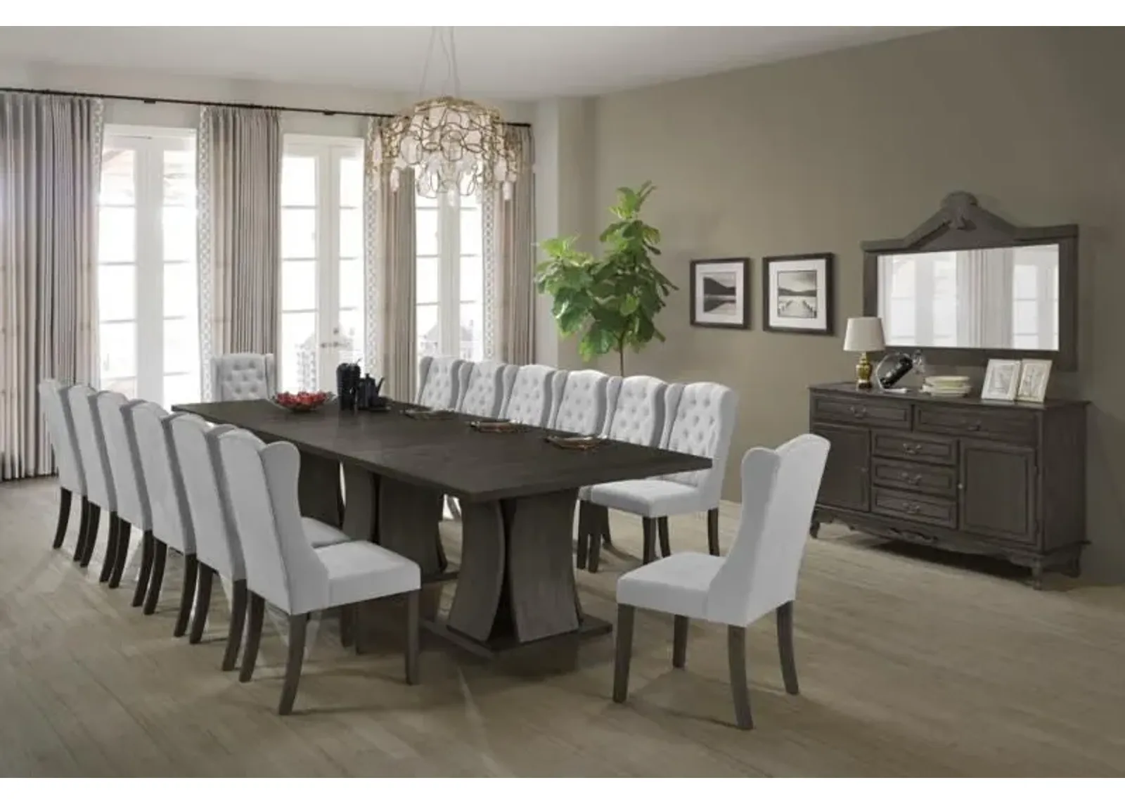 15 PIECE DINING ROOM SET