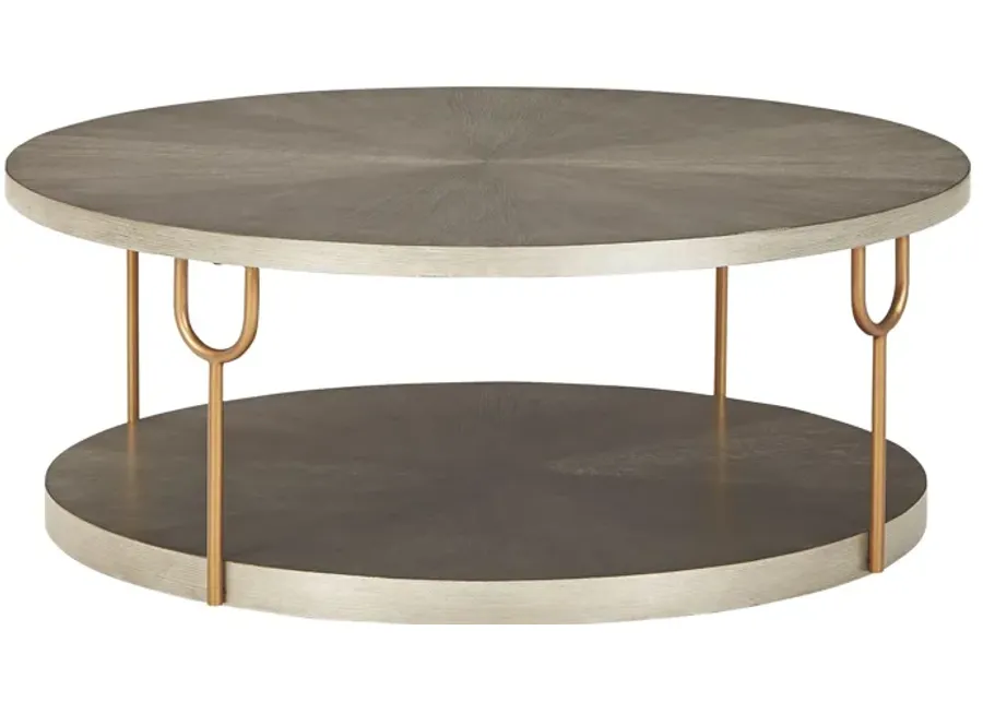 Ranoka - Platinum - Round Cocktail Table