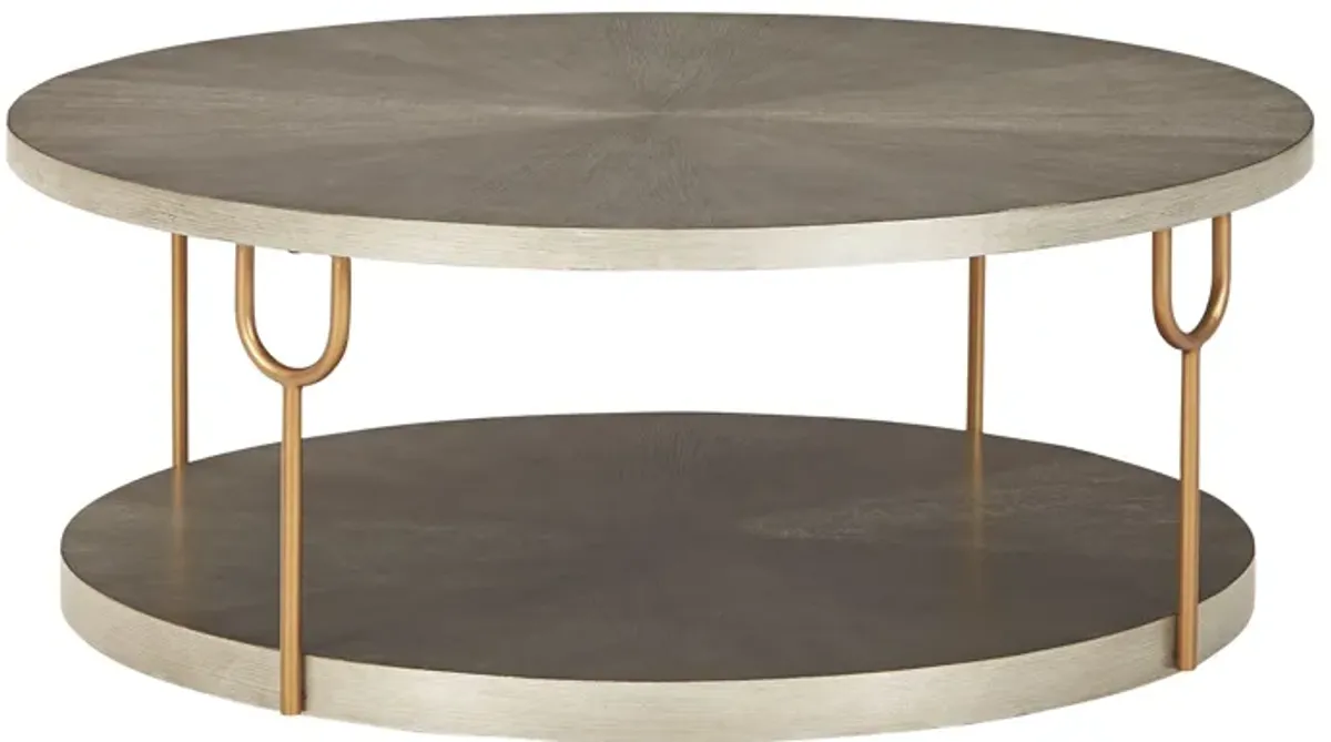 Ranoka - Platinum - Round Cocktail Table