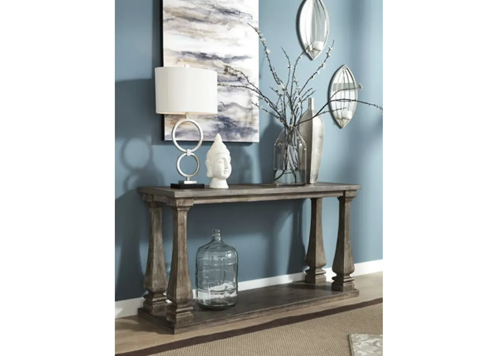 Johnelle - Gray - Sofa Table