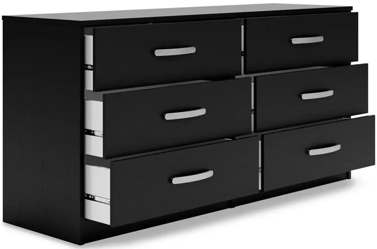 Finch - Six Drawer Dresser - 29'' Height - Black