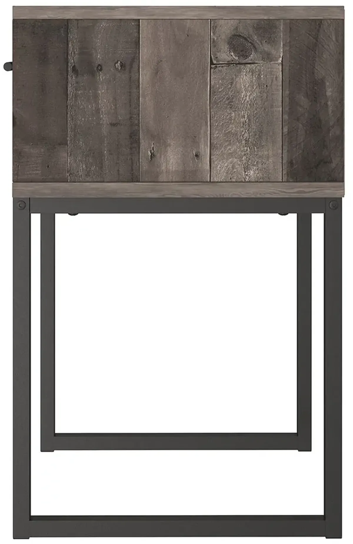 Neilsville - One Drawer Night Stand - Black / Gray