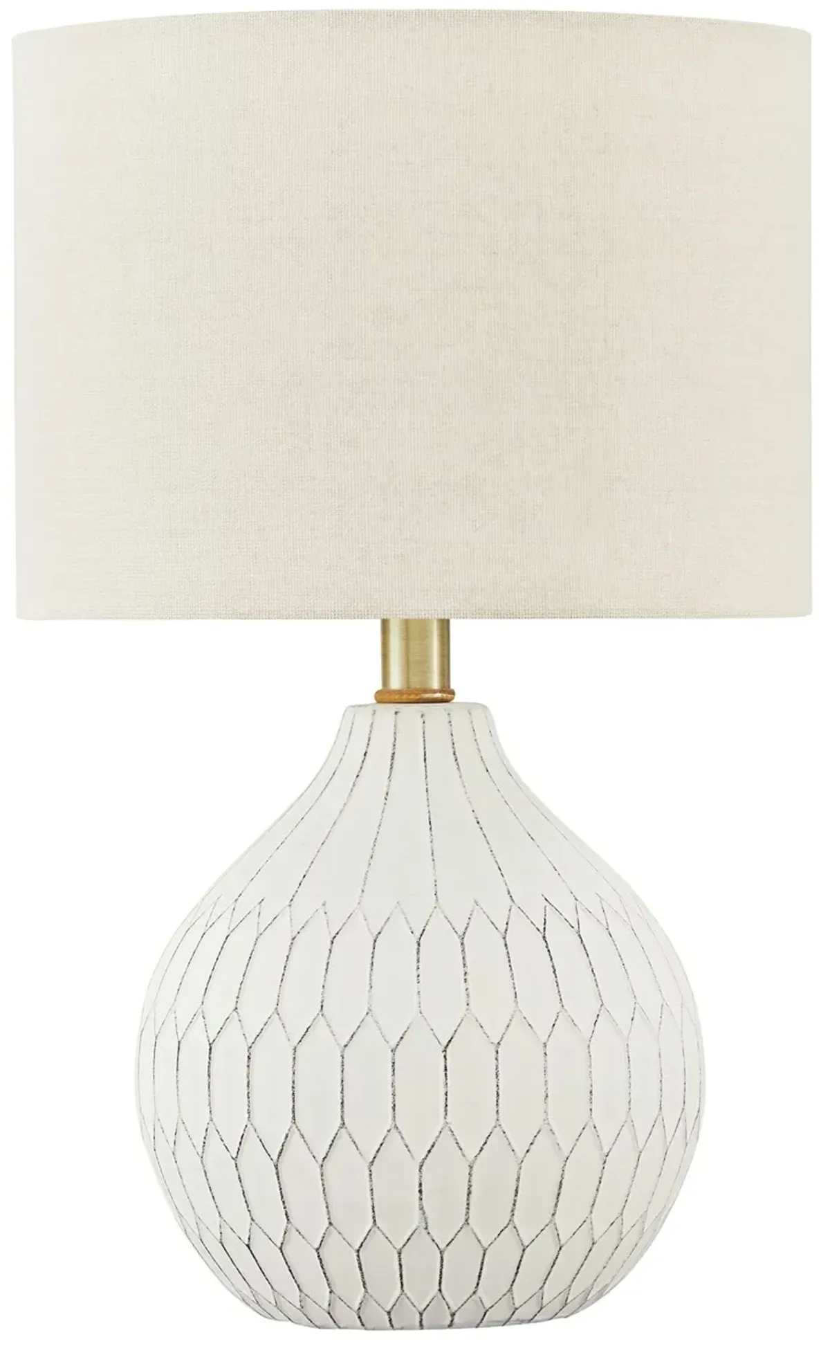 Wardmont - Ceramic Table Lamp  - White