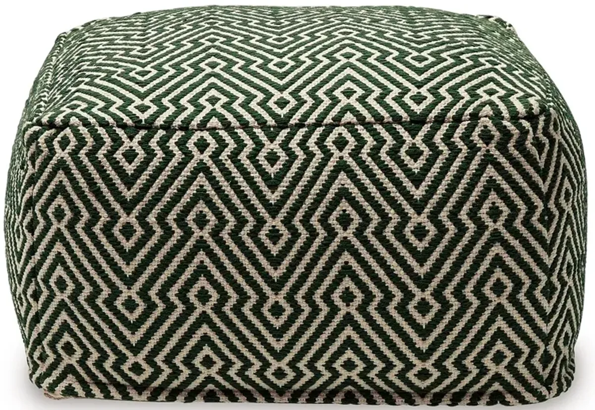 Abacy - Green / Ivory - Pouf