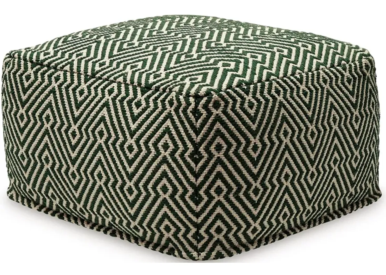 Abacy - Green / Ivory - Pouf