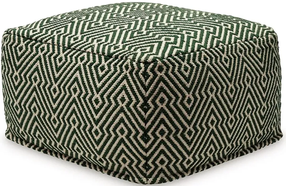 Abacy - Pouf - Green / Ivory