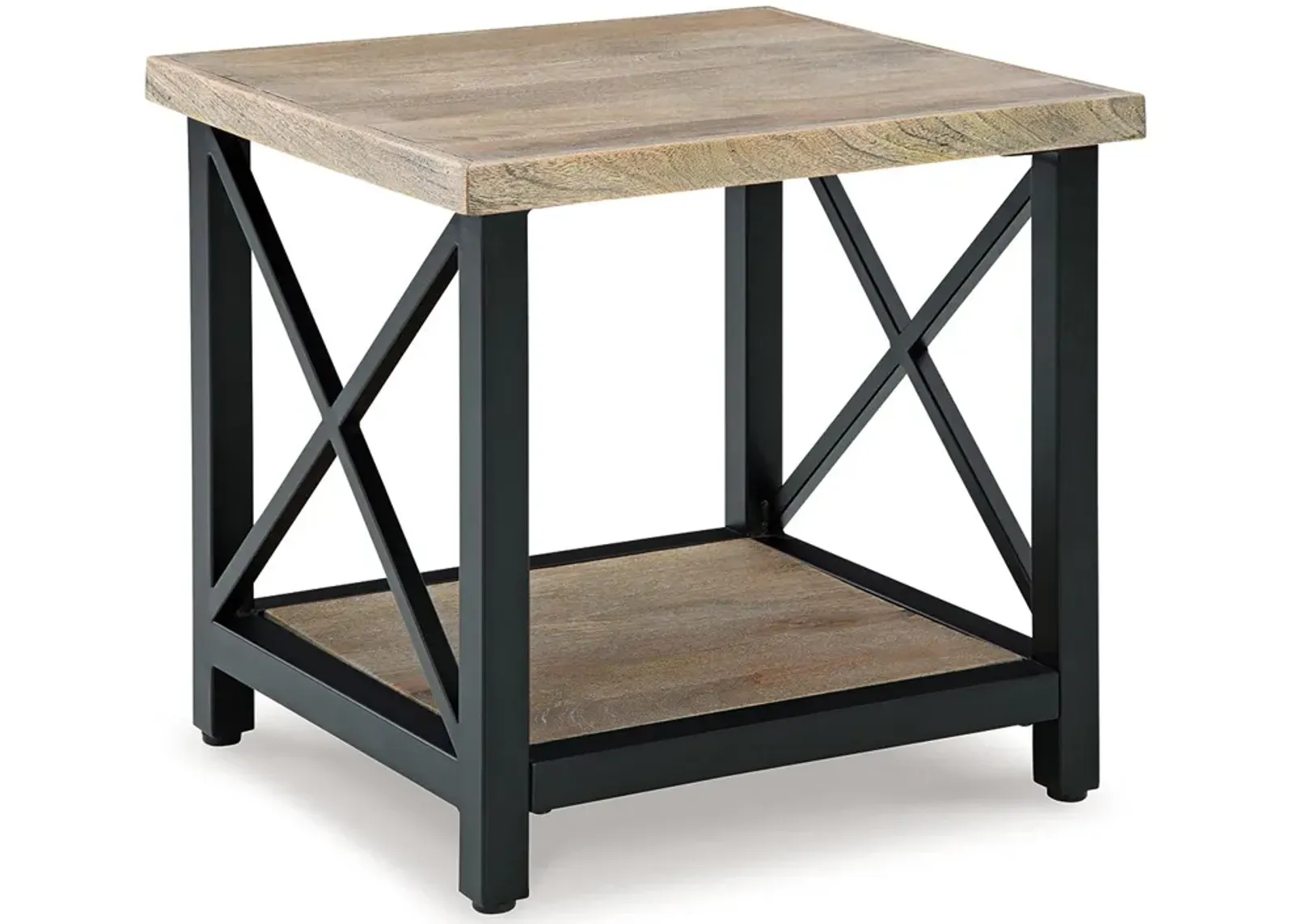 Bristenfort - Brown / Black - Rectangular End Table