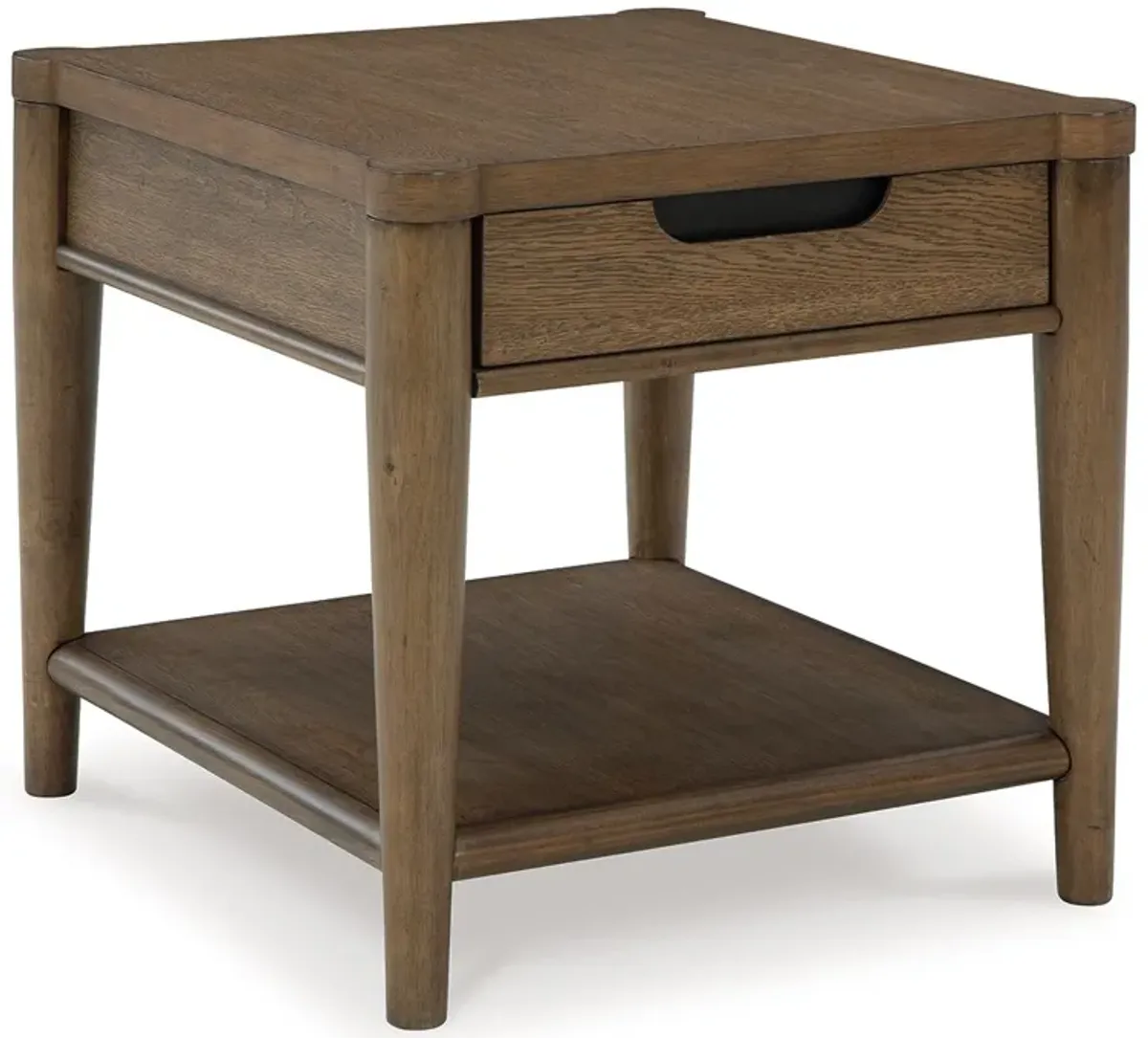 Roanhowe - Rectangular End Table - Brown