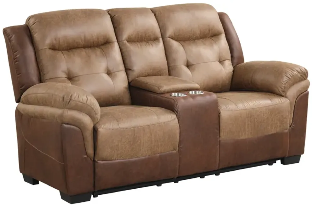 3 Piece Living Room Set: Power Reclining Sofa, Power Reclining Chair, Stationary Loveseat