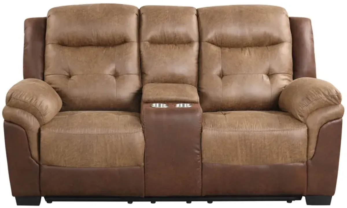 3 Piece Living Room Set: Power Reclining Sofa, Power Reclining Chair, Stationary Loveseat