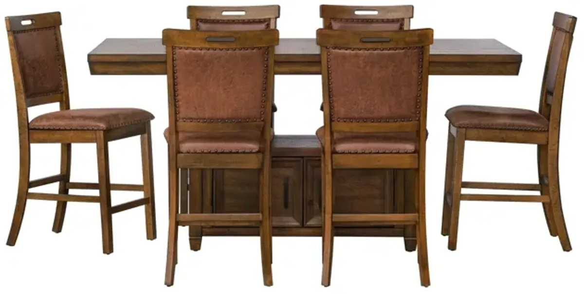 7 PIECE PUB DINING ROOM SET