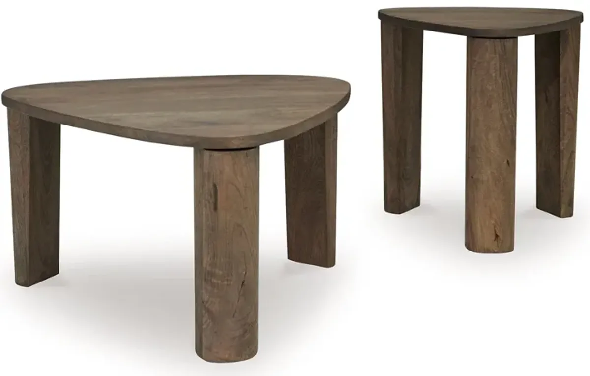 Reidport - Accent Cocktail Table Set (Set of 2) - Grayish Brown