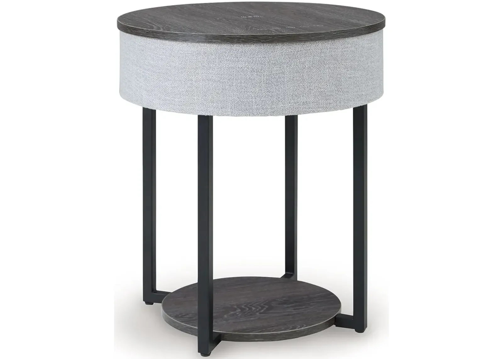 Sethlen - Gray / Black - Accent Table