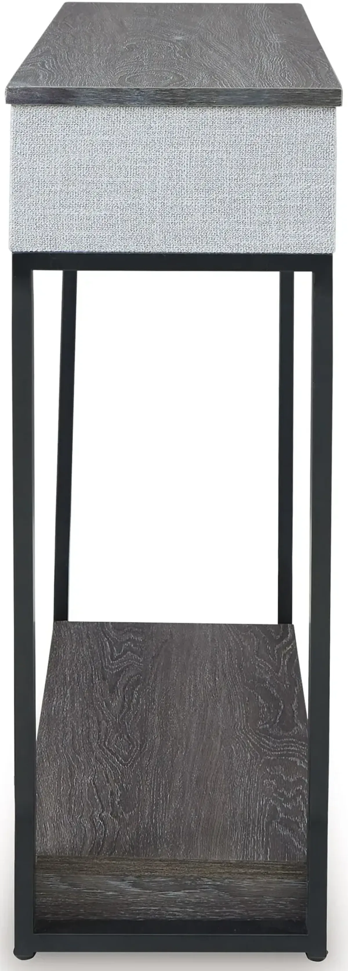 Sethlen - Gray / Black - Console Sofa Table