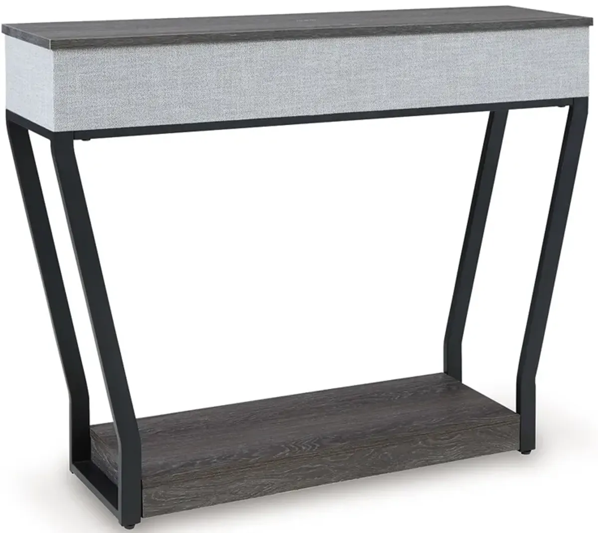 Sethlen - Gray / Black - Console Sofa Table