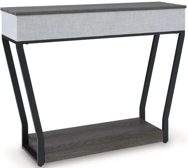 Sethlen - Console Sofa Table - Gray / Black