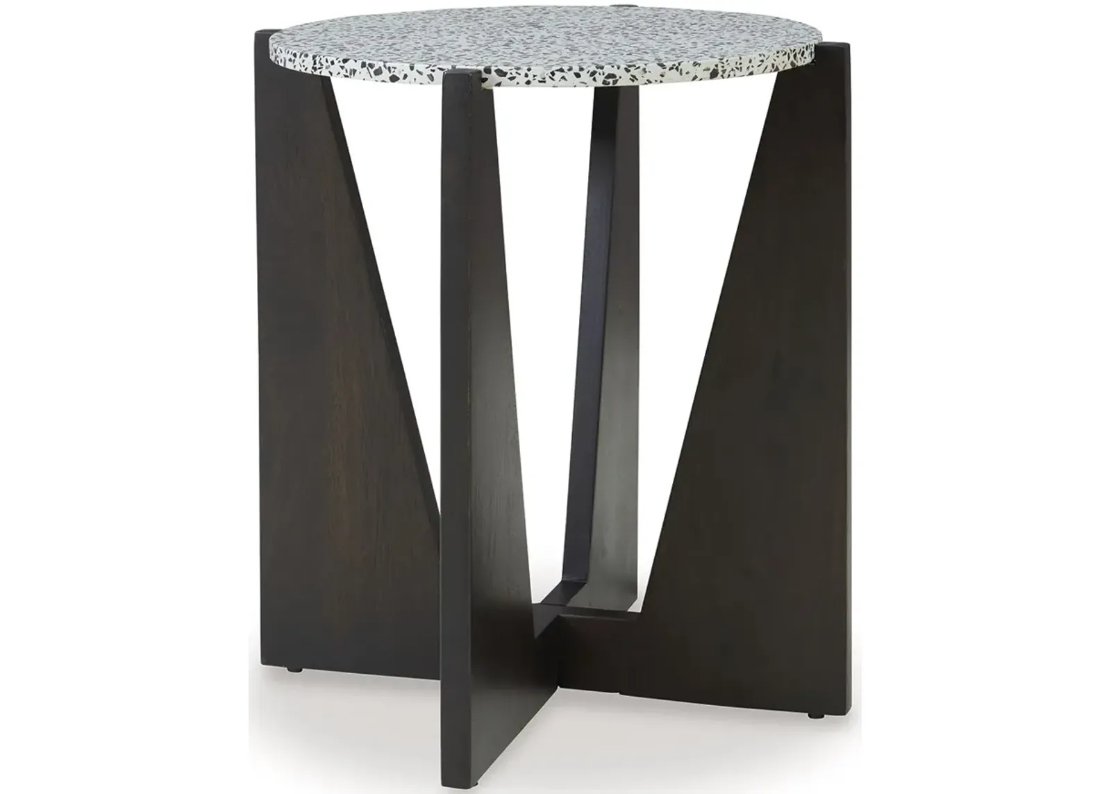 Tellrich - Black / White - Accent Table