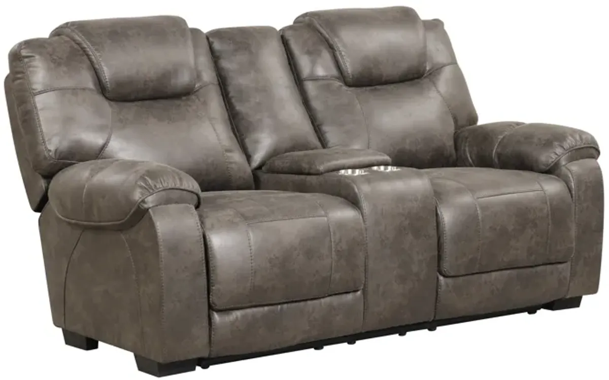 3 Piece Living Room Set: Power Reclining Sofa, Power Reclining Chair, Stationary Loveseat