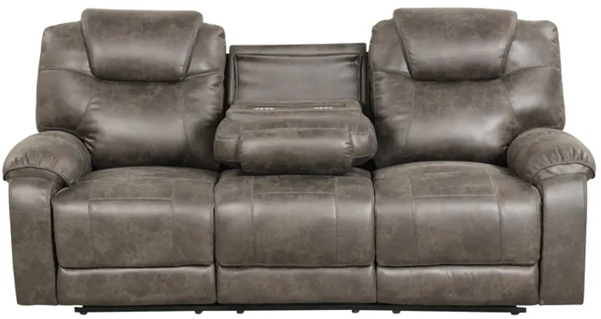 3 Piece Living Room Set: Power Reclining Sofa, Power Reclining Chair, Stationary Loveseat